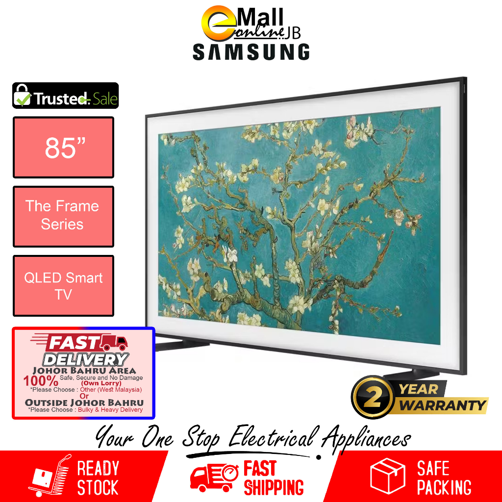 Samsung 85 75 Ls03b The Frame Art Mode 4k Qled Smart Tv Qa85ls03bakxxm Qa75ls03bakxxm 8005