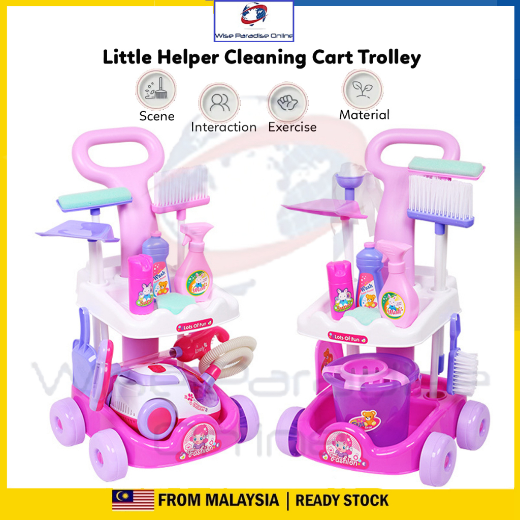 Little Helper Toys Vacuum Cleaner LED Playset Pretend Play Trolley