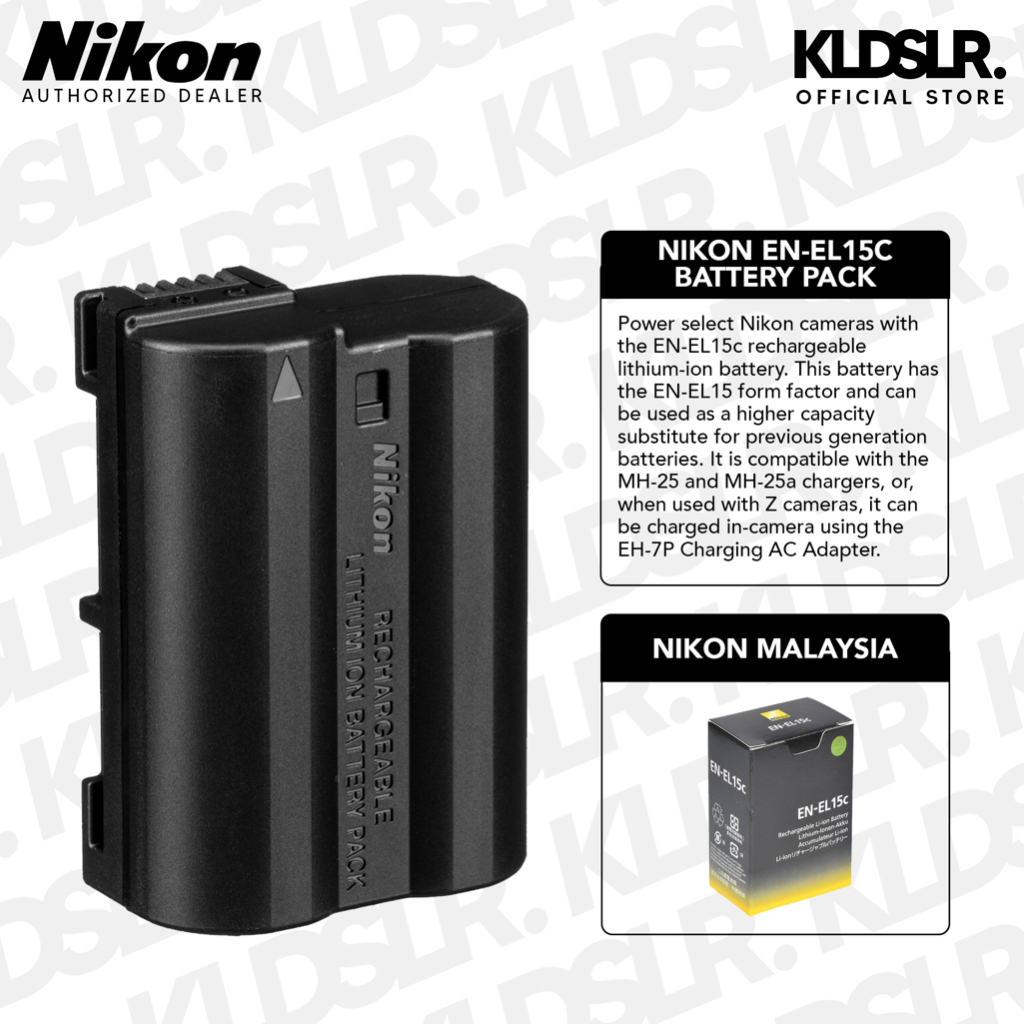 Nikon ENEL15C / ENEL15C Rechargeable LithiumIon Battery for Z7 II