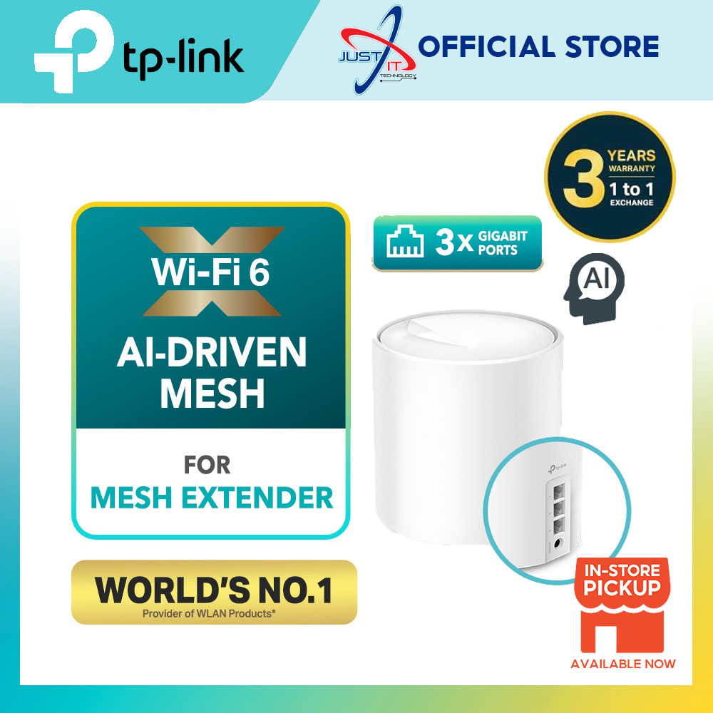 TP-LINK DECO X50 AX3000 WHOLE HOME MESH WIFI 6 Unit