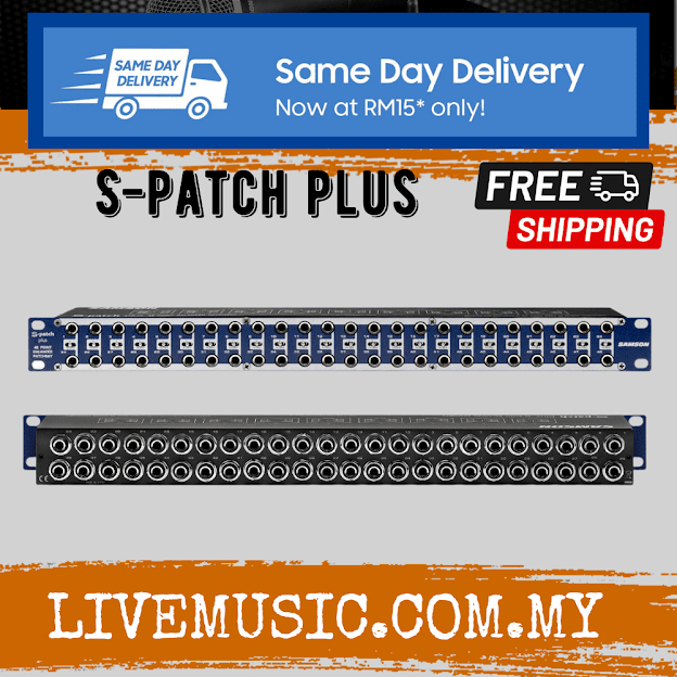 Samson SPatch Plus 48 Point Balanced Patchbay ( SPatchPlus / S Patch