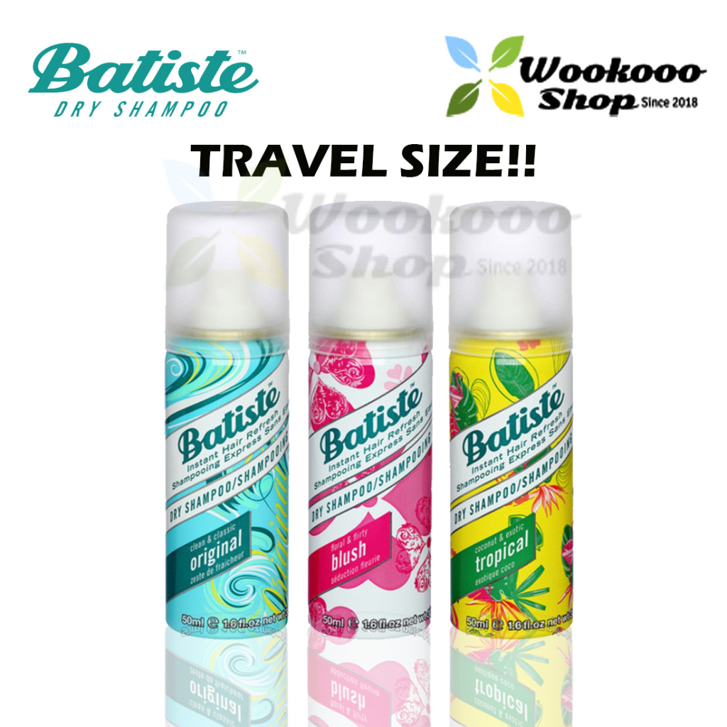 (Travel Size) Batiste Dry Shampoo Brush Sakura / Original / Tropical 50ml (Can Ship to EAST