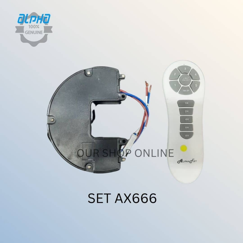 [ORIGINAL] ALPHA FAN PCB/RECEIVER AX 666 MODEL | Shopee Malaysia