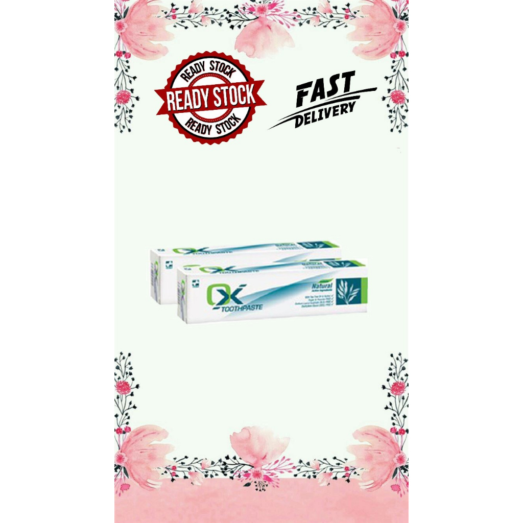 Elken OX Toothpaste (Twin Pack = 130g x 2) OX牙膏 (双支装 = 130g/克 x 2) QR ...