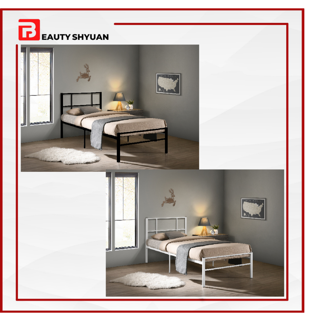 GINA Single Metal Bed Frame Single Bed Frame Metal Single Bedframe