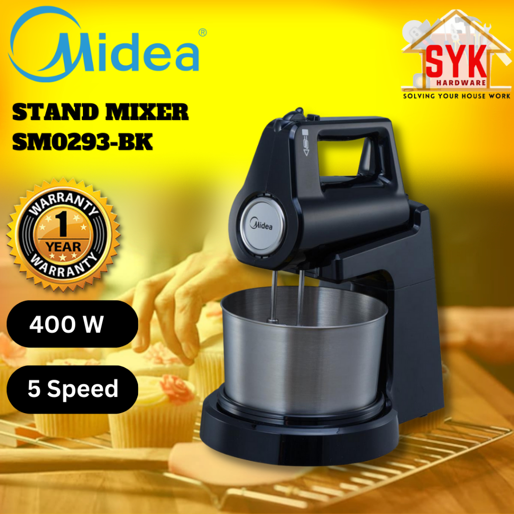 SYK Midea SM0293BK MSM400BL Stand Mixer Cake Dough Bread Electric