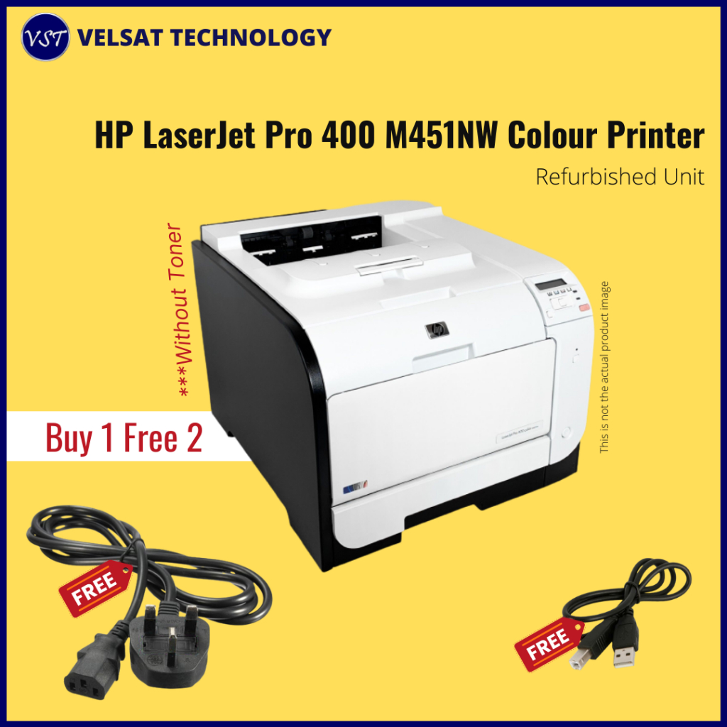 HP LaserJet Pro 400 M451NW Colour Printer [Refurbished] Shopee Malaysia
