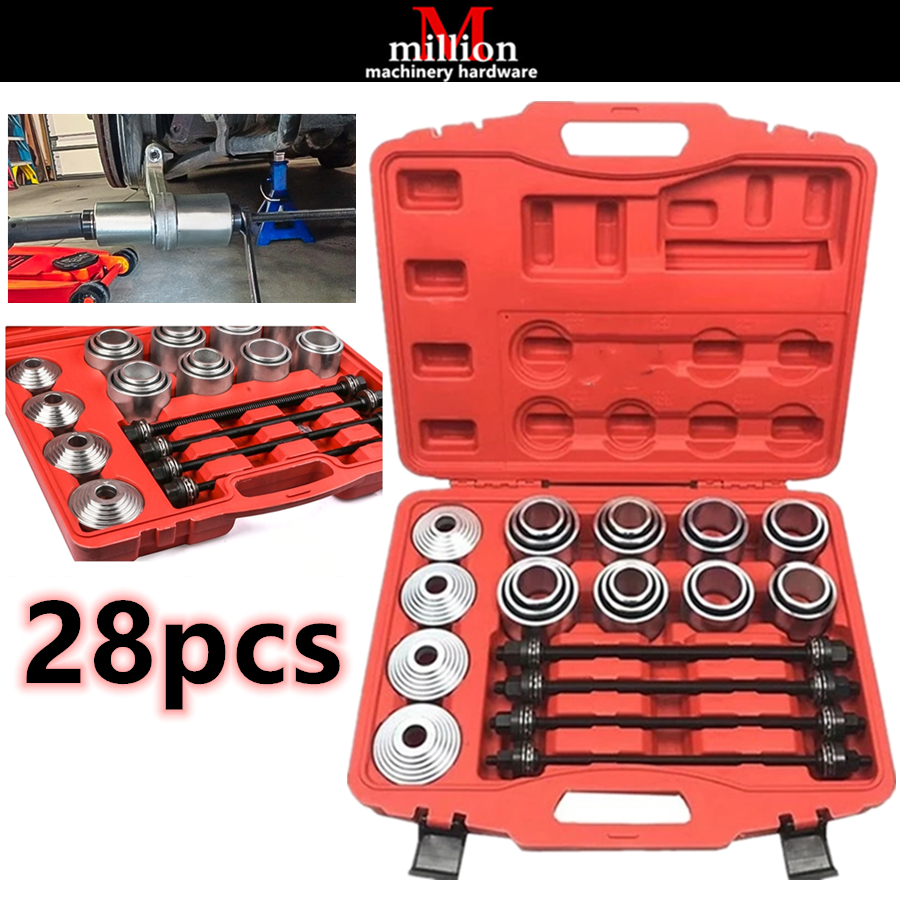 28pcs Car Universal Bush Bushes Bushing Bearing Puller Removal Insertion Installation Tools Set