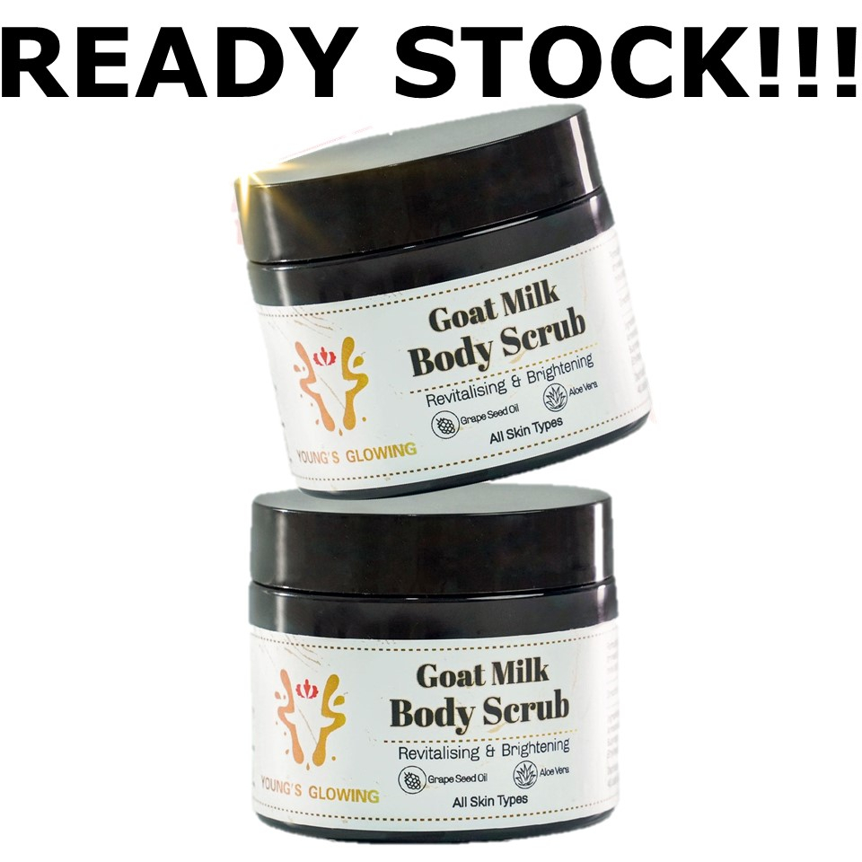 Body Scrub Young's Glowing AntiSunburn & Whitening Goat Milk Scrub