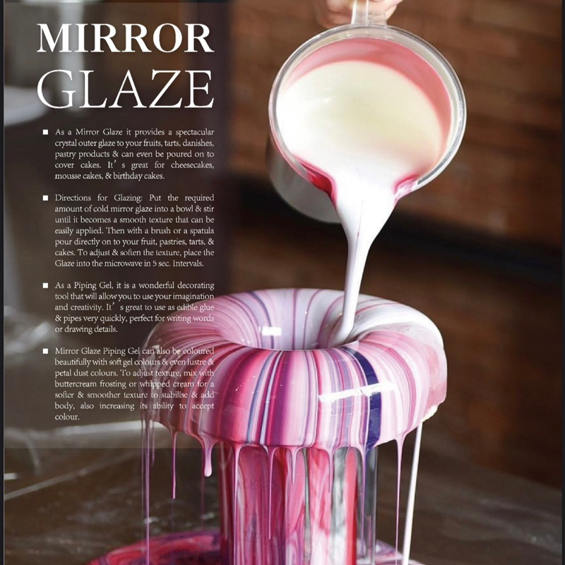 ALDIA CAKE COLD MIRROR GLAZE NEUTRAL & HOT NEUTRAL MIRROR GLAZE