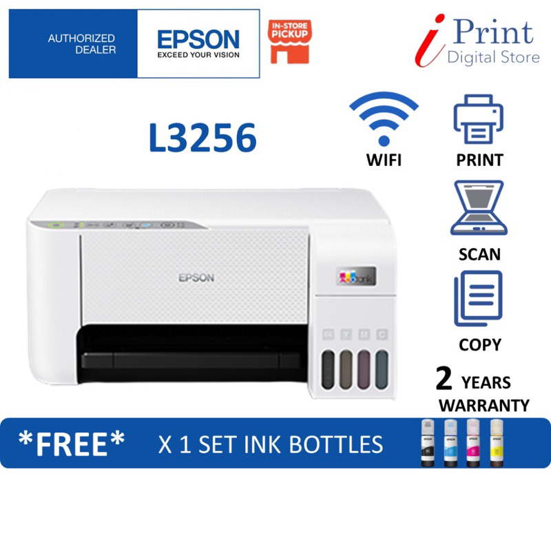 Epson L3256 All In One Printer Printscancopywi Fi Shopee Malaysia 7231