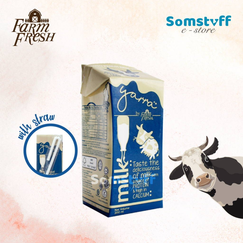 Yarra Farm Fresh UHT Chocolate / Strawberry / Full Cream Milk (200ml