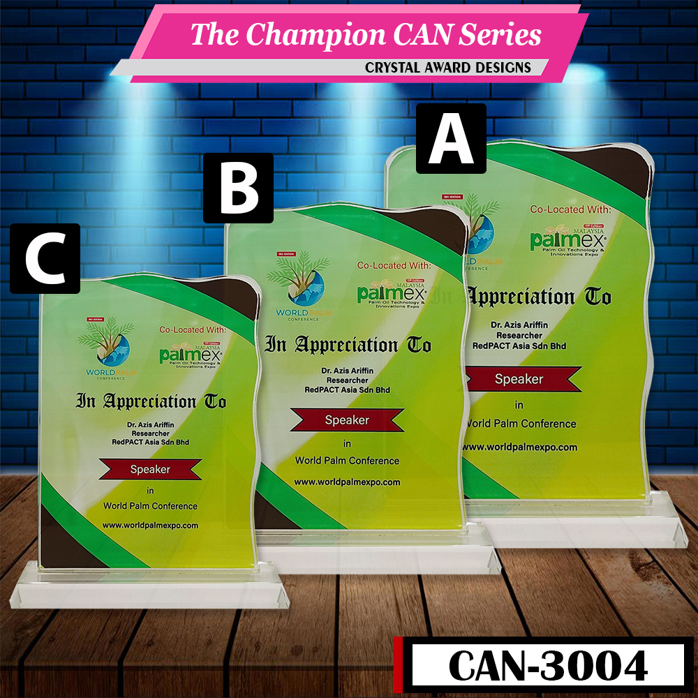 Crystal Award Plaque/Appreciation Plaque/Sales Achievement Plaque