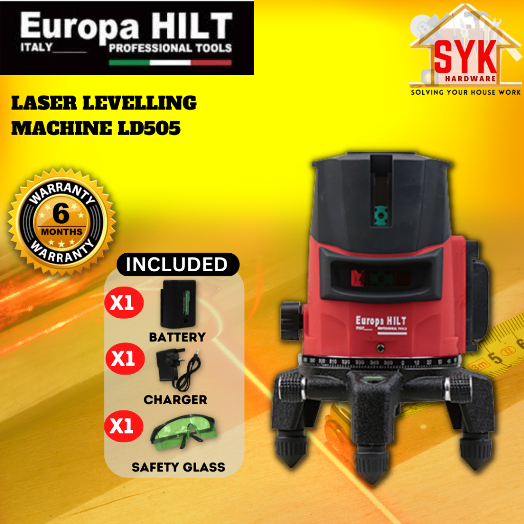 SYK Europa Hilt LD505 Laser Levelling Machine Measuring Tool 5 Blue ...