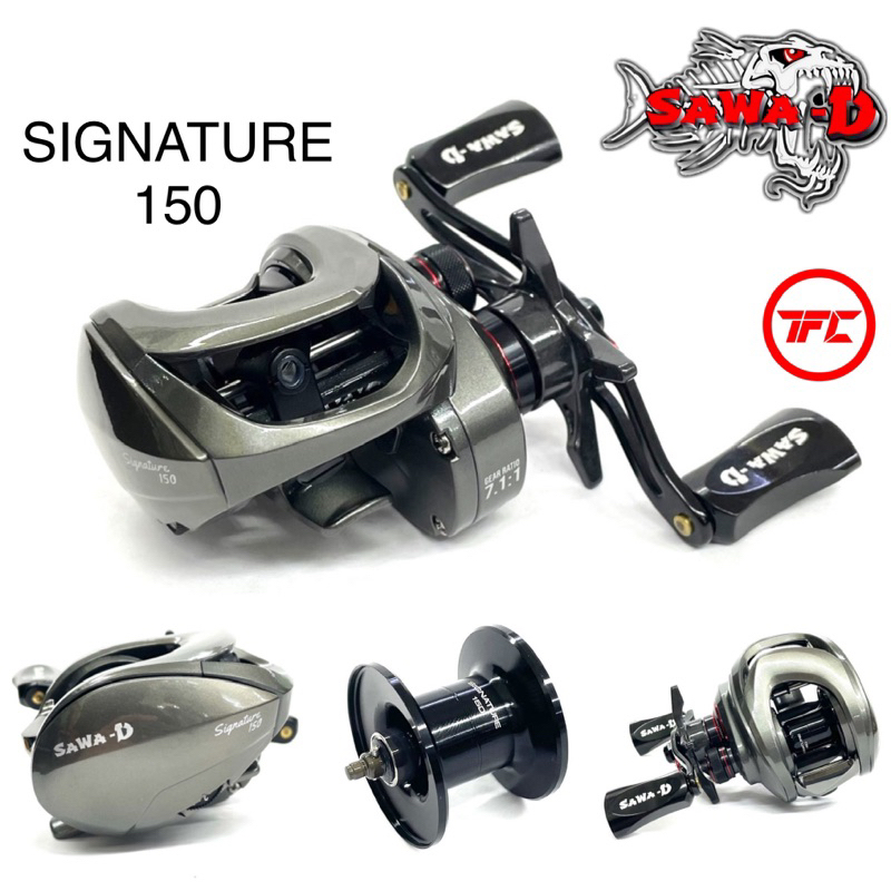 SAWA-D Signature 150 Baitcast Fishing Reel Left Hand BC Baitcasting ...