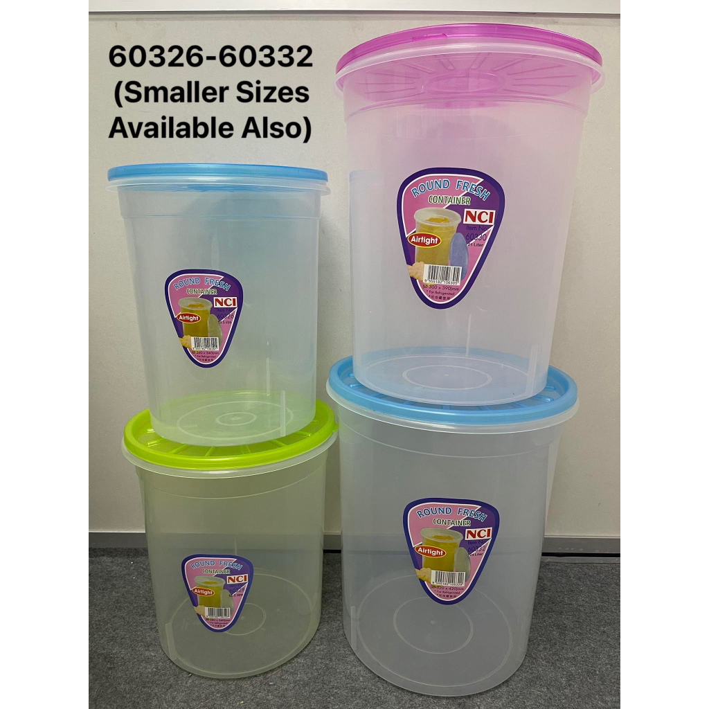 NCI 60326 60328 60330 60332 BPA-Free Plastic Round Fresh Airtight ...