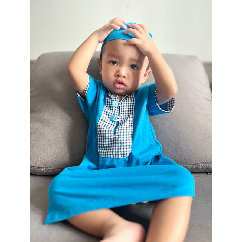 Kurta baby 012bulan baby romper baju akikah baby boy baju melayu baby