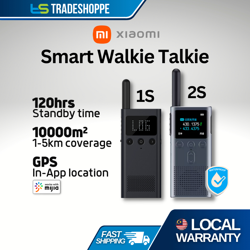 Xiaomi Mi Walkie Talkie 1S / 2S with FM Radio Mijia APP Linked 120 ...