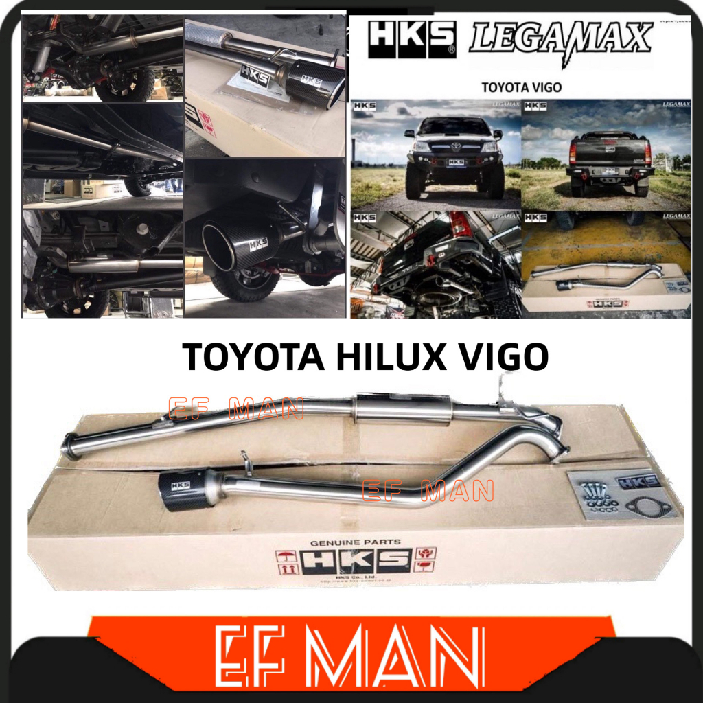 HKS LEGAMAX MUFFLER CARBON FIBER EXHAUST SYSTEM TOYOTA HILUX VIGO REVO