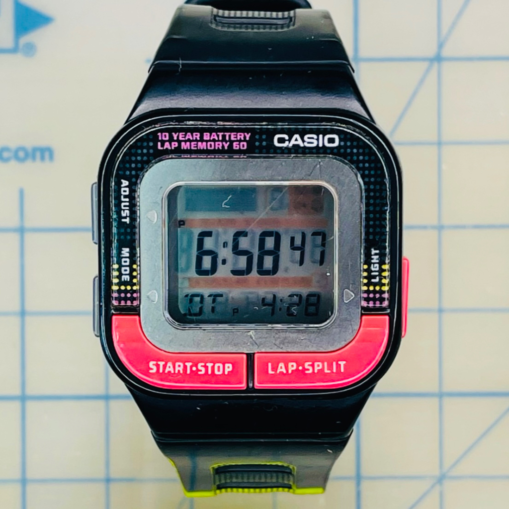 ORIGINAL CASIO SDB-100J LAP MEMORY 60 DIGITAL WATER