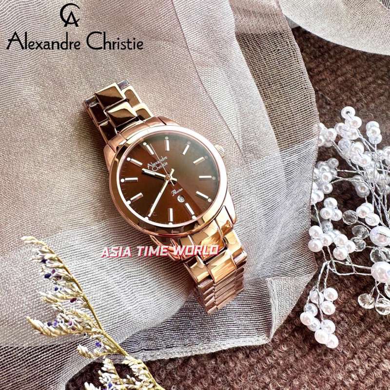 Alexandre christie steel top watch