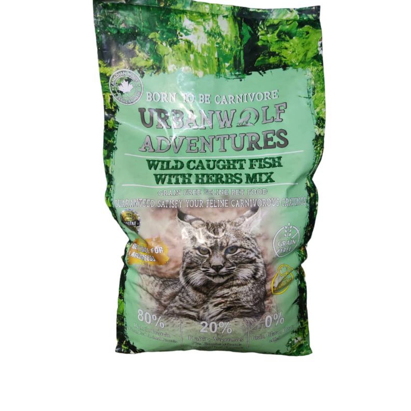 Urbanwolf Adventures Grain Free Cat Food 10KG / makanan kucing grain