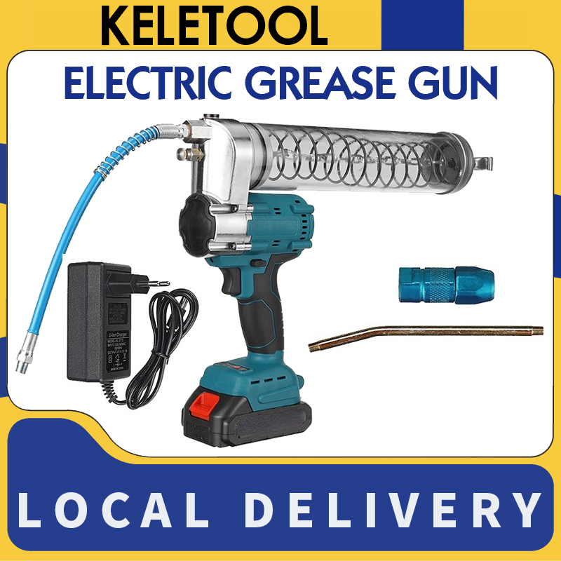 Cordless electric grease gun 588v 700cc high pressure excavator car