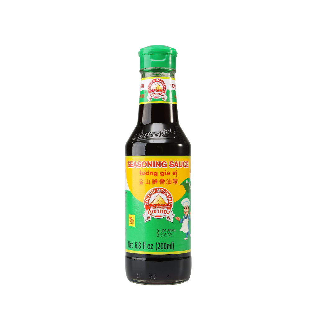 Golden Mountain Seasoning Soy Sauce Green Cap 200ml halal THAILAND
