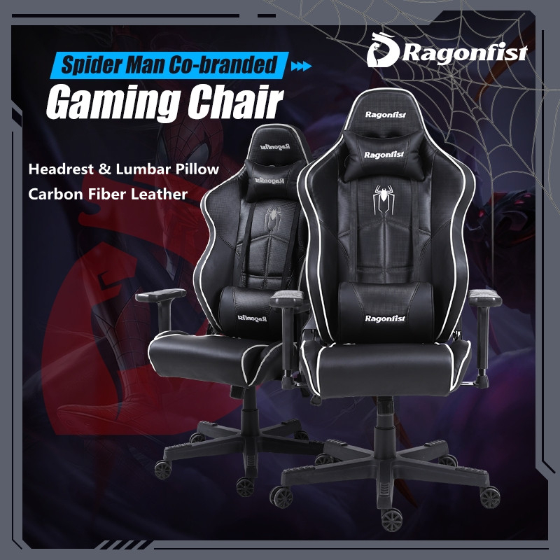 Ragonfist Spider Man Kerusi Gaming Professional Gaming Chair 150kg Load