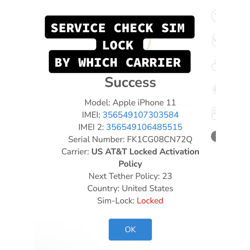 SERVICE CHECK IPHONE CARRIER SIM LOCK AND CARRIER NAME Shopee Malaysia