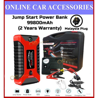 99800mAh Car Jump Starter Pack 600A Portable 4 USB Power Bank Car