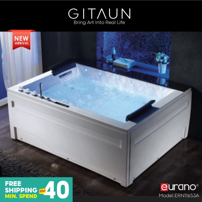 [EURANO] Waterfall Massage Bathtub / Jacuzzi Massage Tub (Double