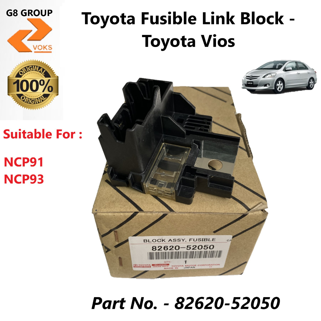 Toyota Fusible Link Block Toyota Vios ( 8262052050 ) Shopee Malaysia