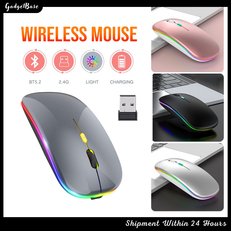 Bluetooth Wireless Silent Mouse DPI For Computer Laptop PC Mice Souris ...