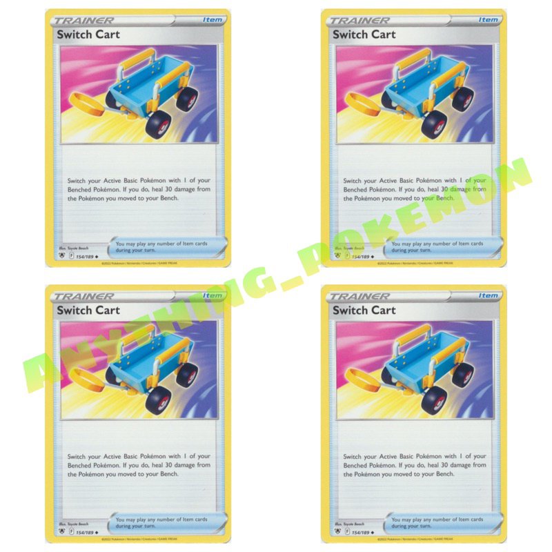 Pokmon Trainer Card - Switch Cart 154/189 NORMAL/REVERSE HOLO | Shopee  Malaysia