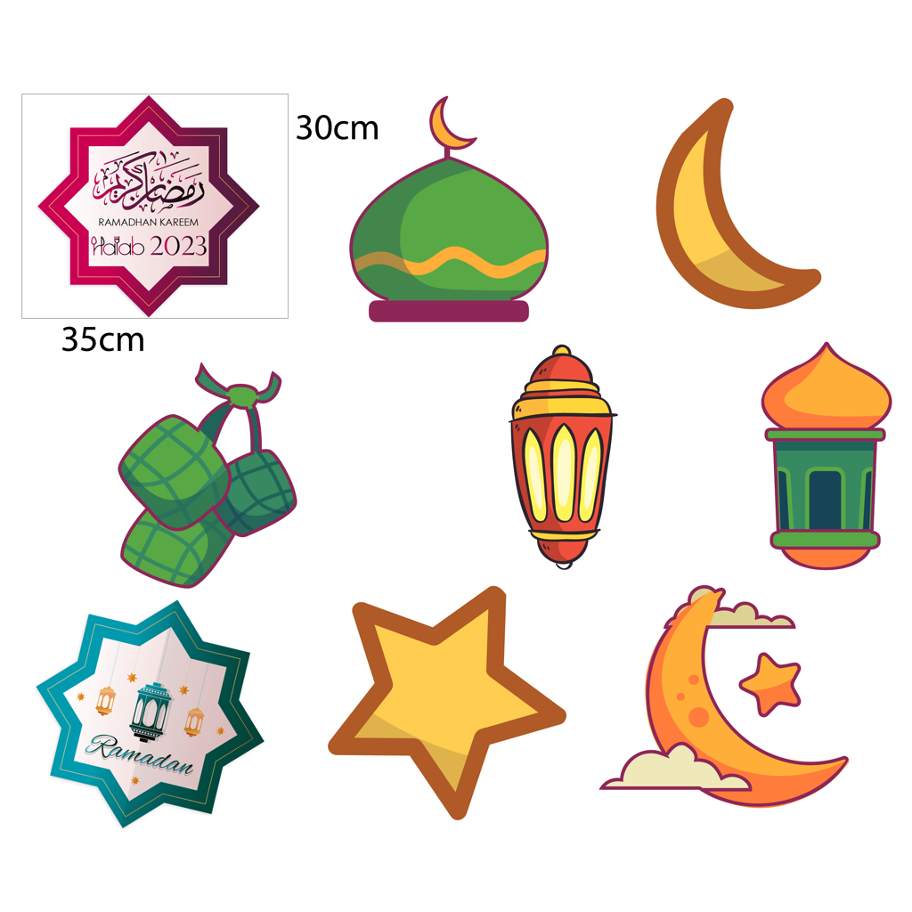 KT Board Photobooth Props RAYA 2023 EID MUBARAK /Hari Raya Aidilfitri