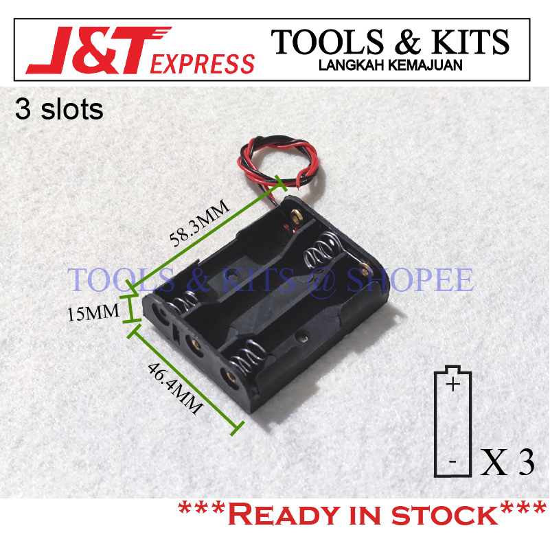 thumbnail image 2 of Battery Holder/Connector – For AA/AAA – 1 To 10 Cells – Enclosed Or Open – With/Without Switch 2 of 5