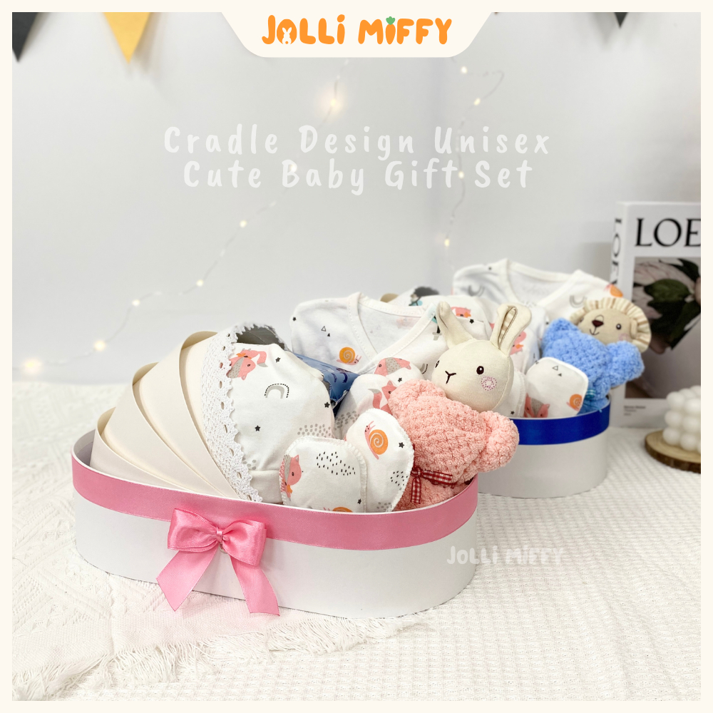 Jolli MiffyNewborn Hamper Cradle Design Unisex Cute Baby Gift Set