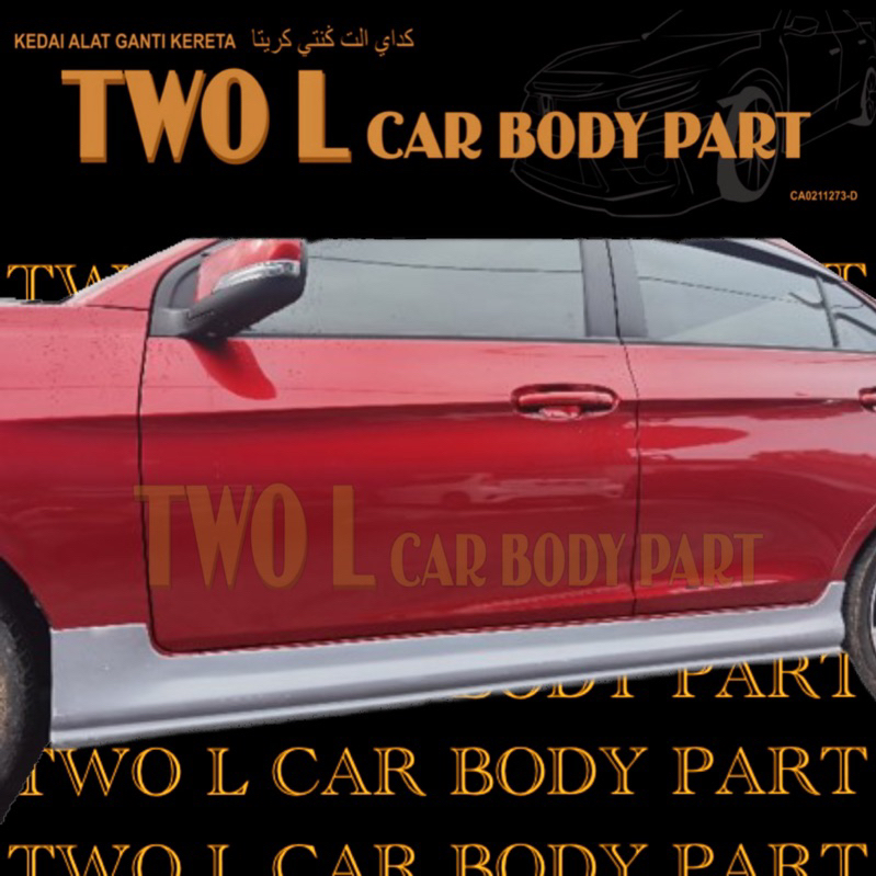 saga vvt thai r3 side skirt fibre bodykit | Shopee Malaysia