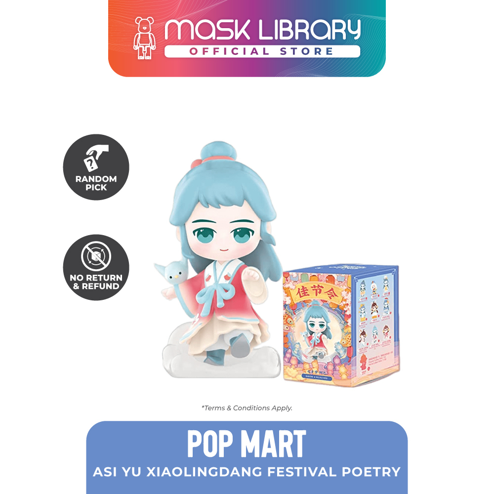 [MASK LIBRARY] POP MART Asi Yu Xiaolingdang Festival Poetry Blind Box ...