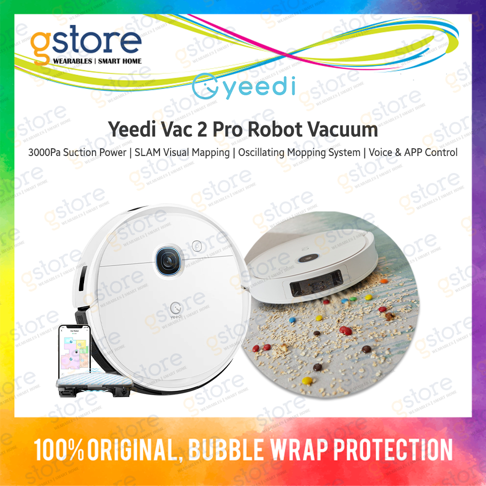 Yeedi Vac 2 Pro Robot Vacuum / Selfempty Station (3,000Pa Suction, 3D