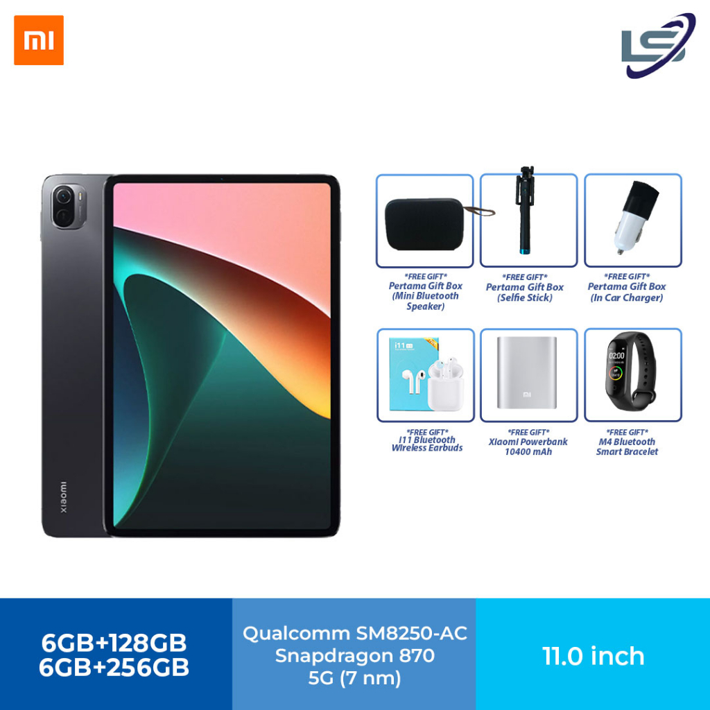 Xiaomi Mi Pad 5 Pro WiFi Version | 6GB+128GB / 6GB+256GB | Qualcomm  Snapdragon 860 | Bluetooth 5.0 | Battery 8600mAh