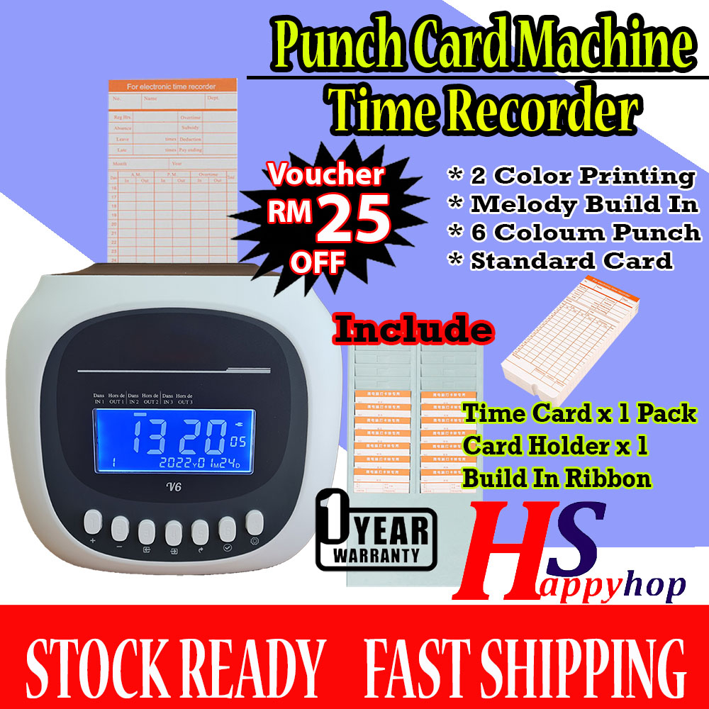 Full Set Punch Card Machine Time Recorder , Punch Card , Time Card