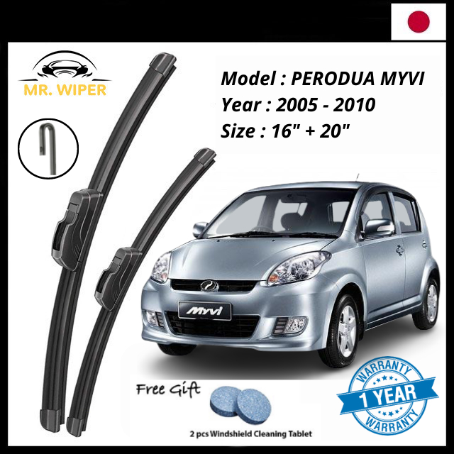 🔥MR WIPER🔥 PERODUA MYVI EZi 1.3 (2005-2010) MR WIPER JAPAN TECHNOLOGY ...