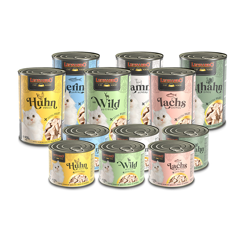 Leonardo Super Premium Cat Wet Food With Extra Fillet 200g/400g Shopee Malaysia