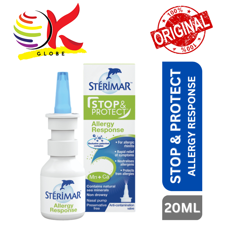 STERIMAR STOP & PROTECT ALLERGY RESPONSE NASAL SPRAY PUMP 20ML FOR ...