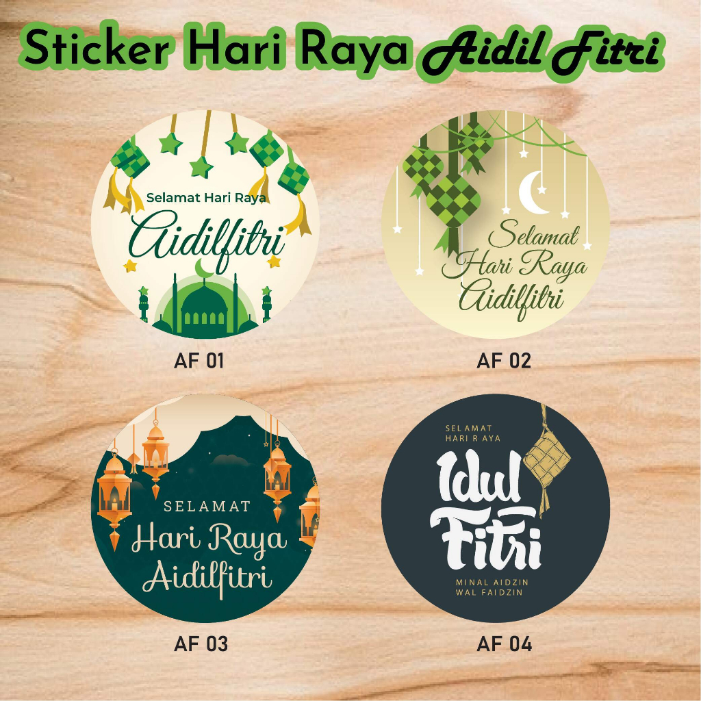 Sticker Hari Raya Aidil Fitri Label Stiker Aidilfitri | Shopee Malaysia