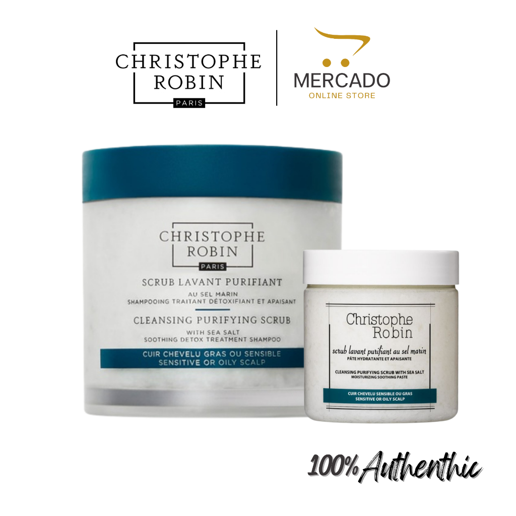 Original Christophe Robin Cleansing Purifying Scrub with Sea Salt 250ml ...