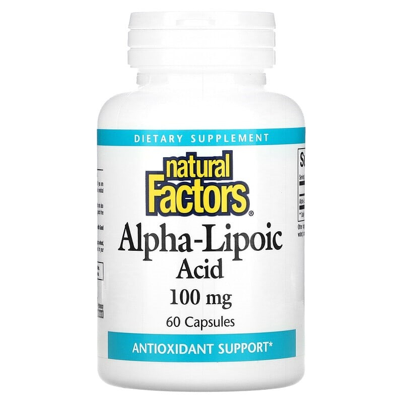 Natural Factors Alpha Lipoic Acid 100 Mg 200 Mg 400 Mg Capsules Shopee Malaysia