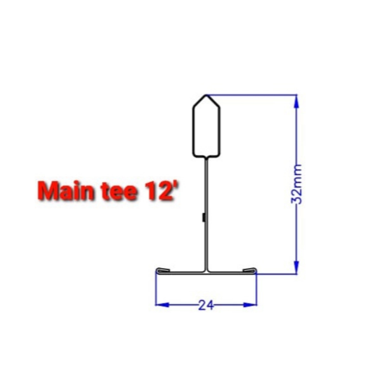 Imperial 2x4 Pinhole Ceiling Board (9mm) with Cross Tee and Main Tee